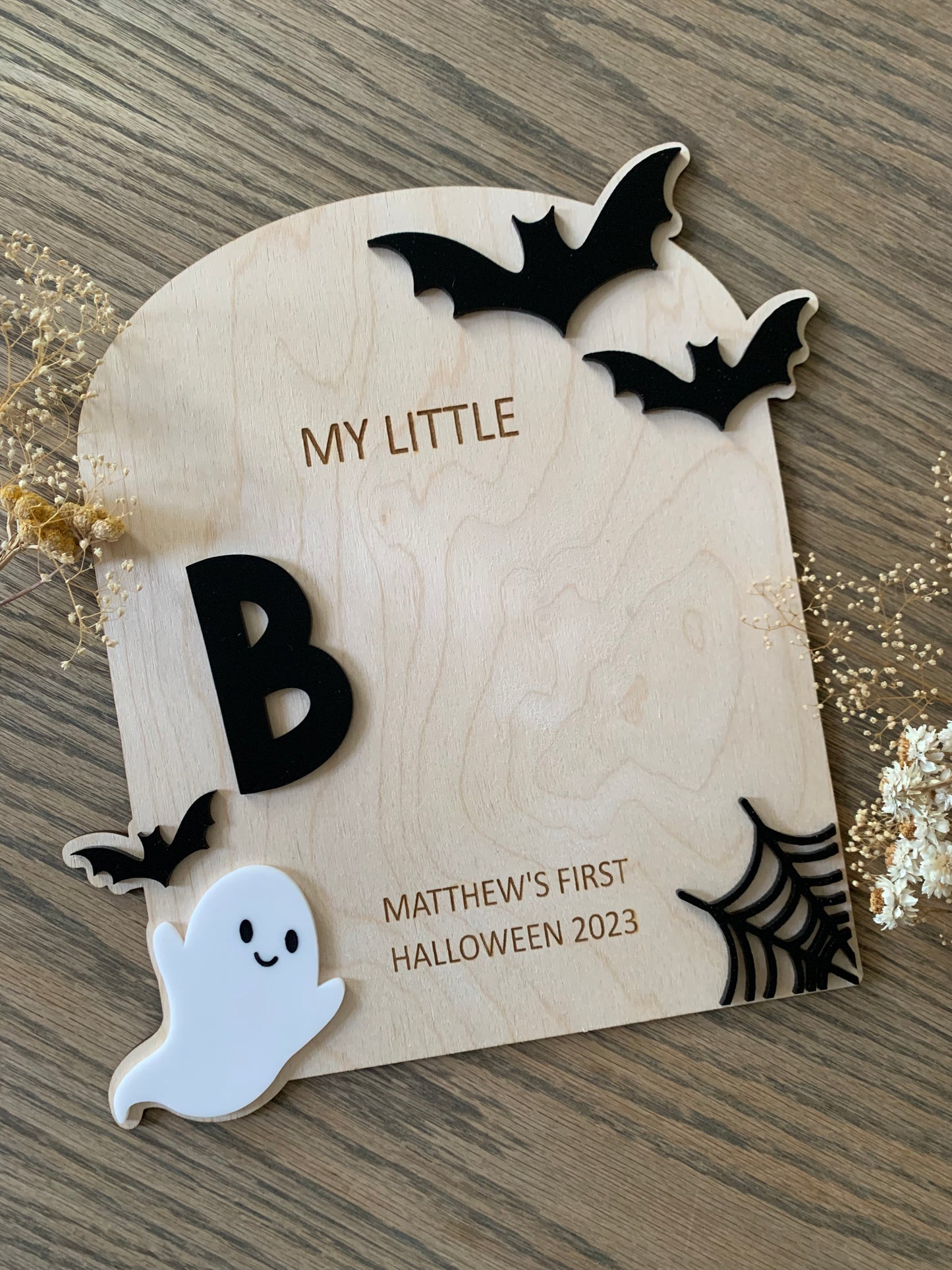 Baby's First Halloween DIY Footprint Art Board