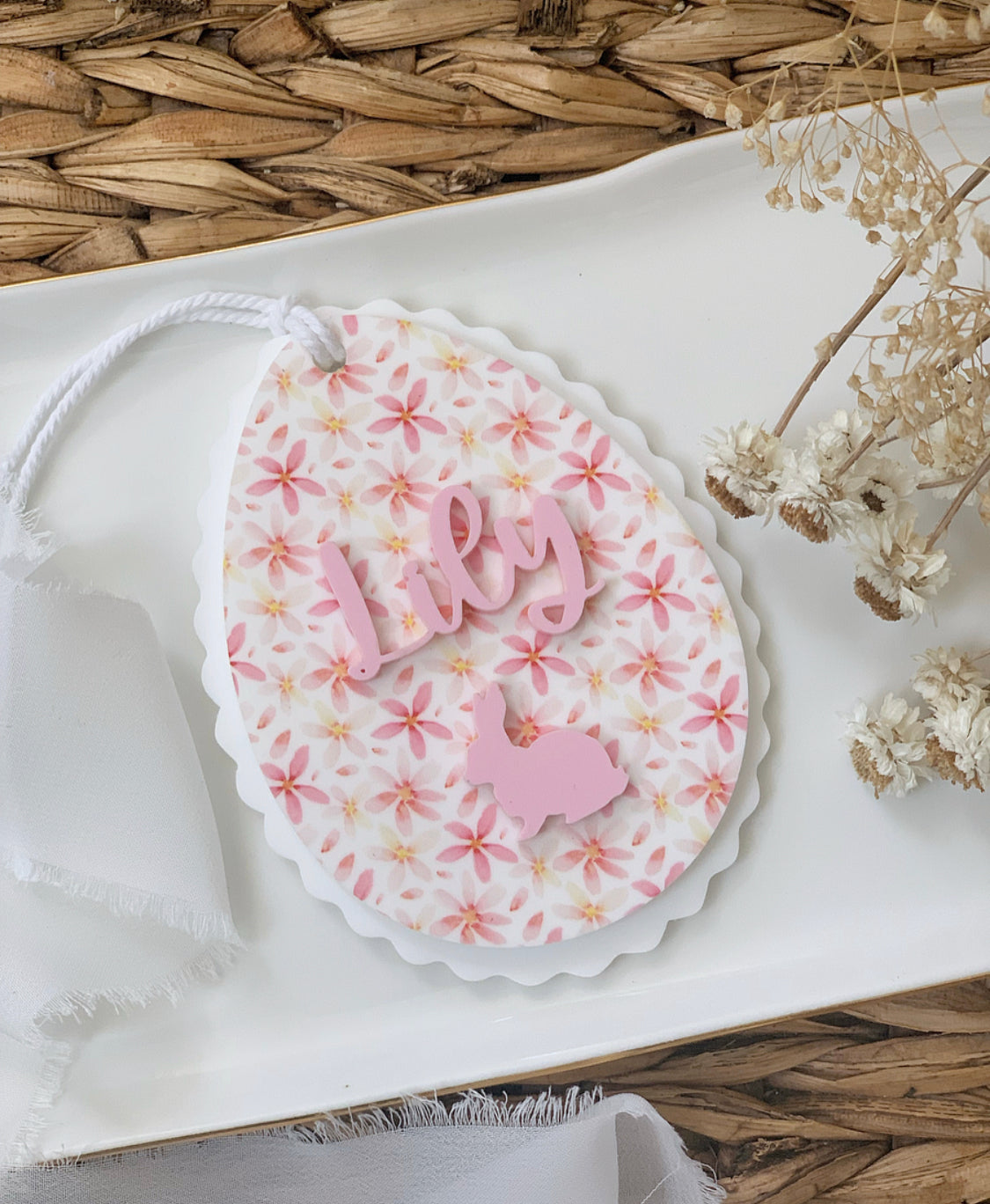 Patterned Easter Egg Tag