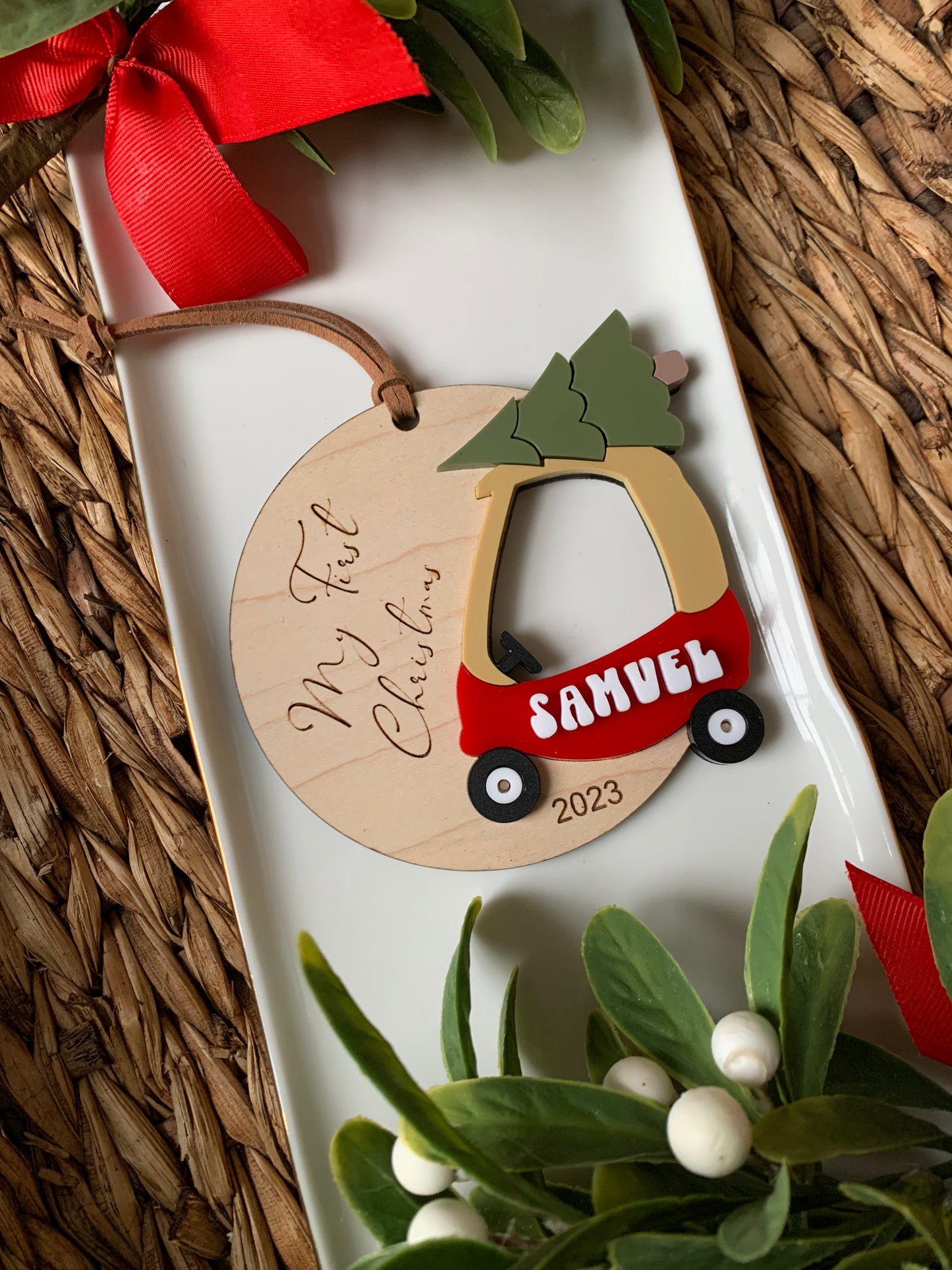 Cozy coupe car christmas ornament