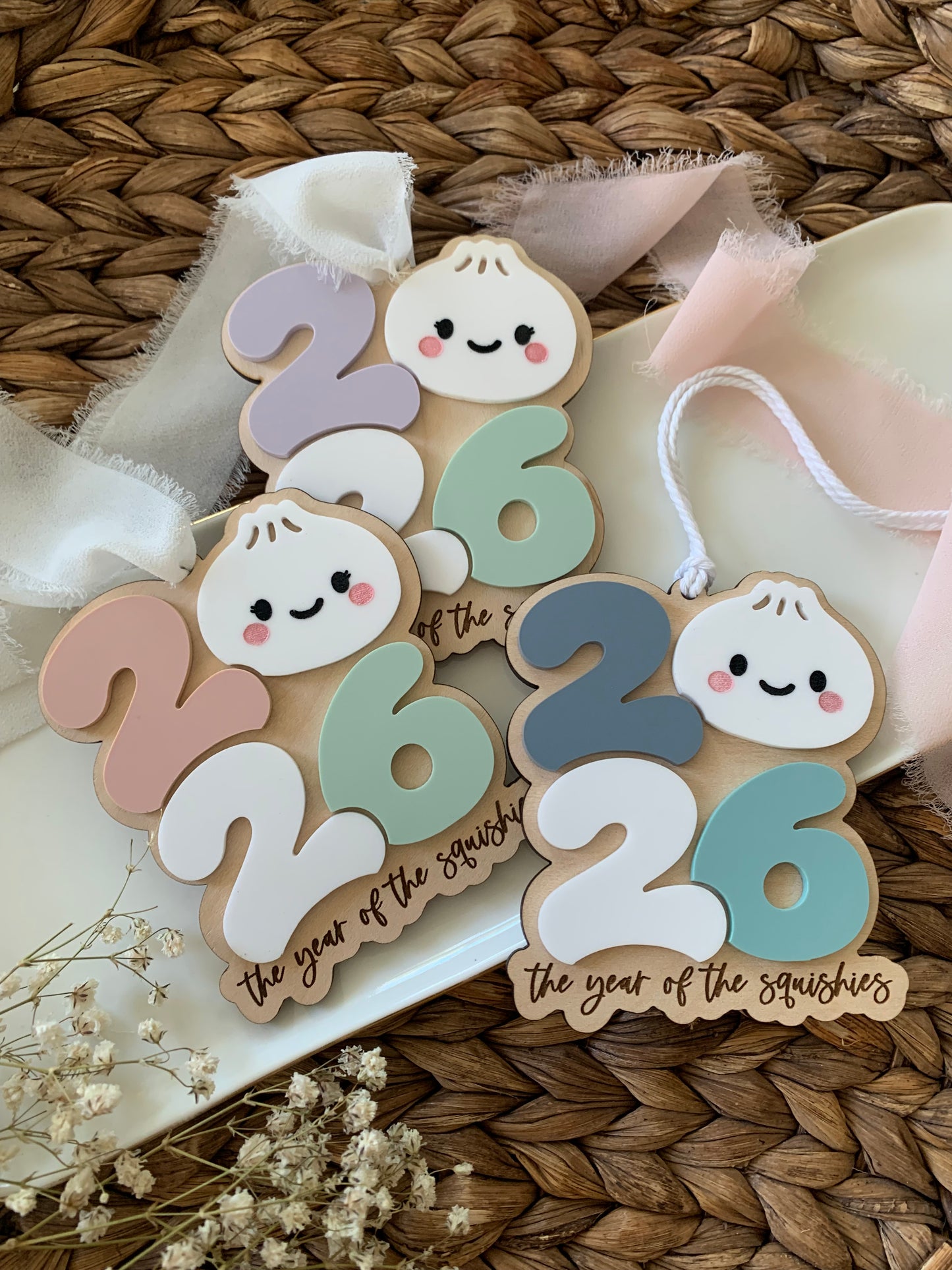 The year of the squishies Christmas ornament