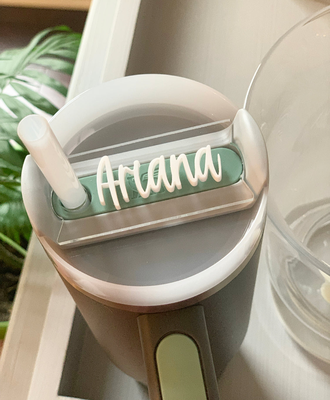 Double Layered Heart Stanley Cup toppers/name plates