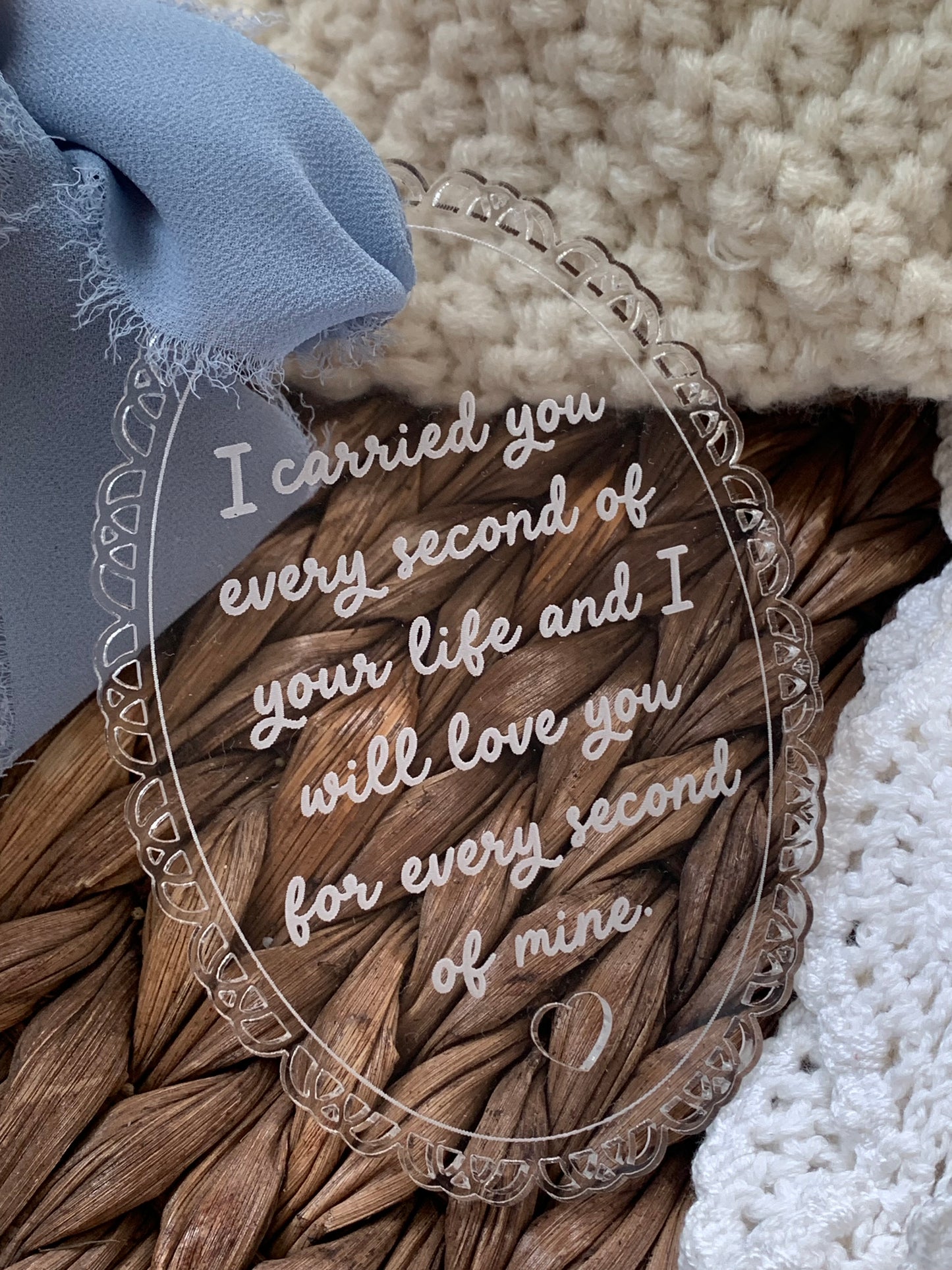 Pregnancy loss Christmas ornament, child loss keepsake