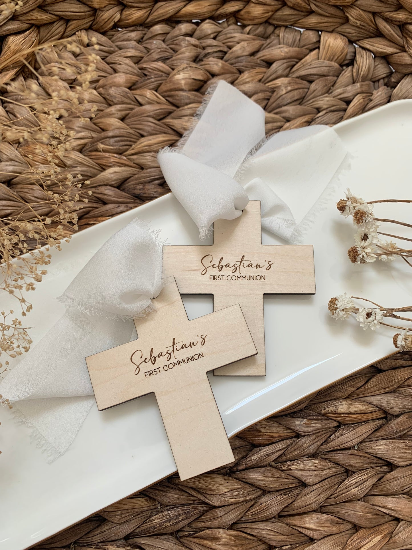 Baptism favors, communion personalized Christening favors, Portuguese, Spanish