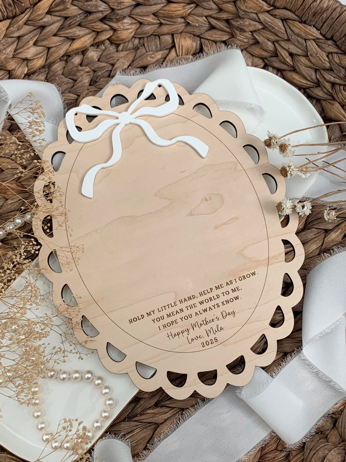 Mother’s Day hand print sign, keepsake