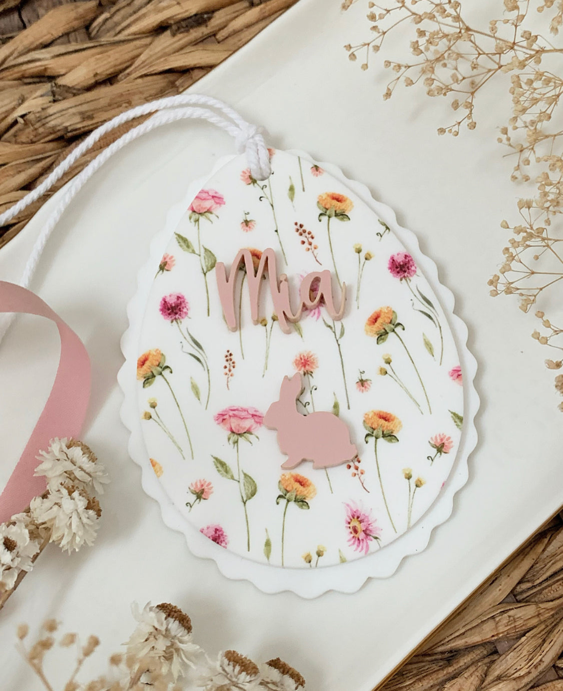 Patterned Easter Egg Tag