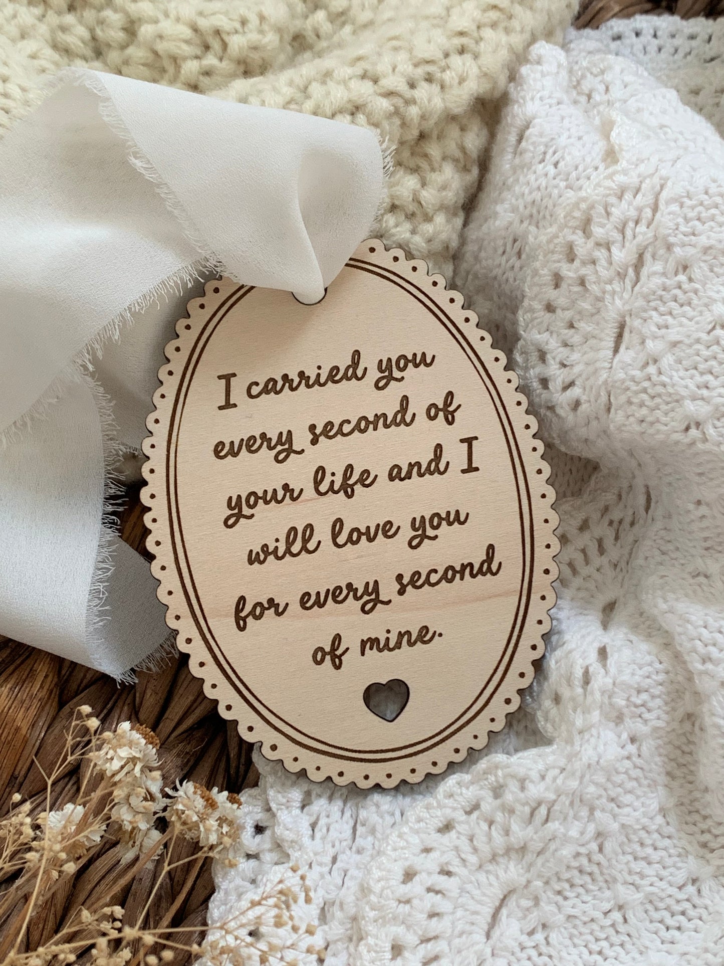 Pregnancy loss Christmas ornament, child loss keepsake