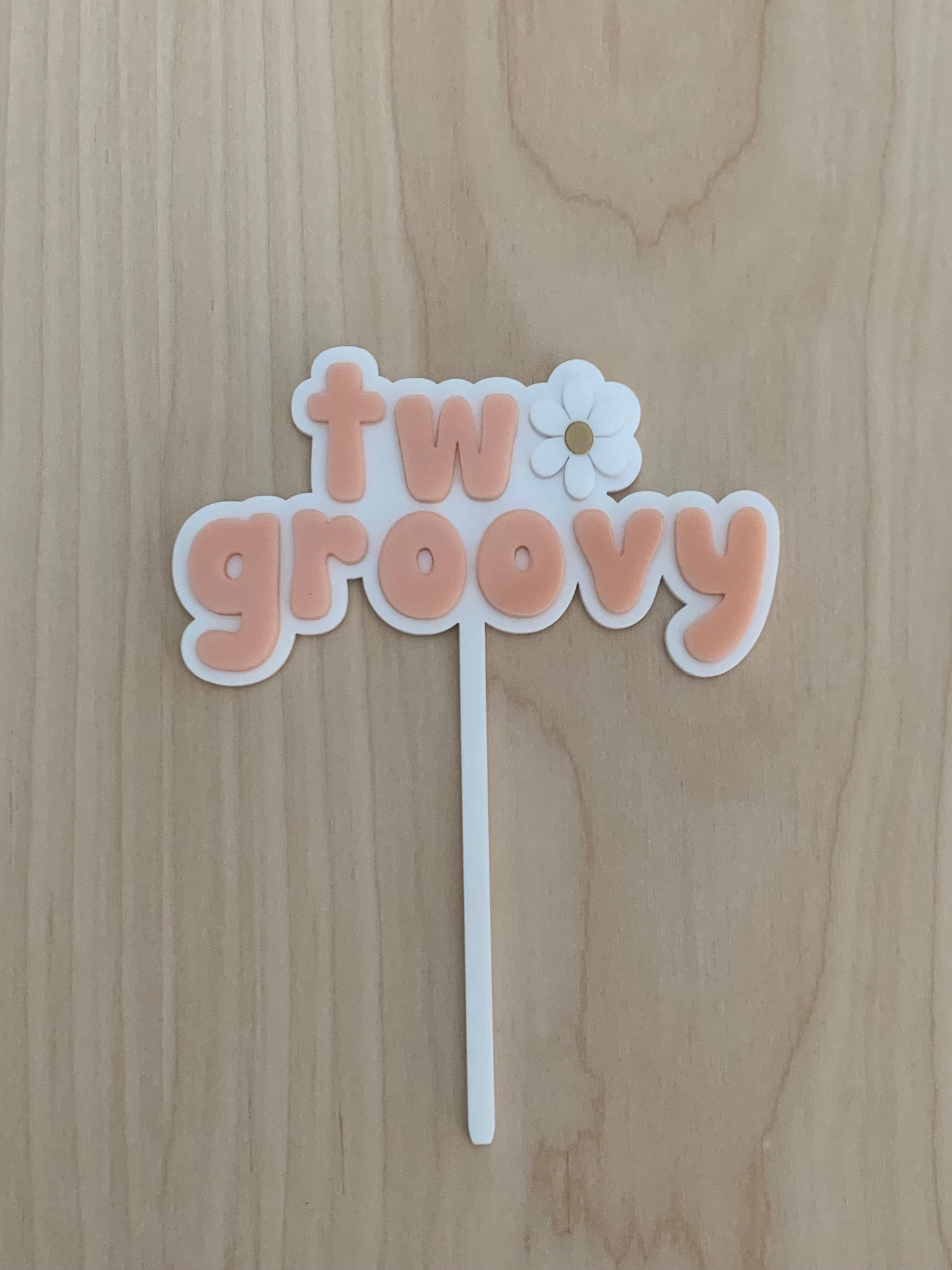 Two Groovy Cake Topper