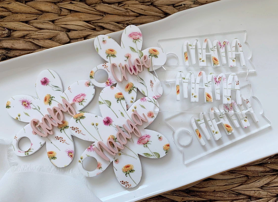 Mommy & Me Stanley Cup Name Plate Set