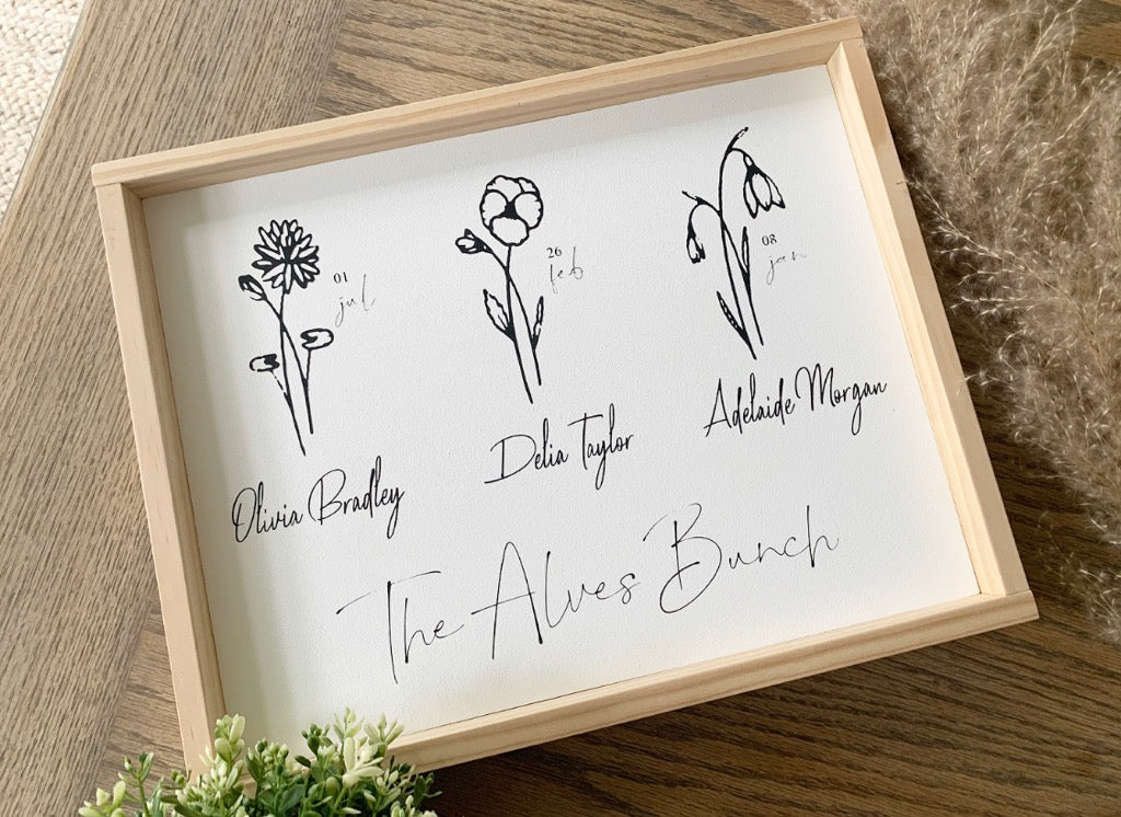 Birth Month Flower sign
