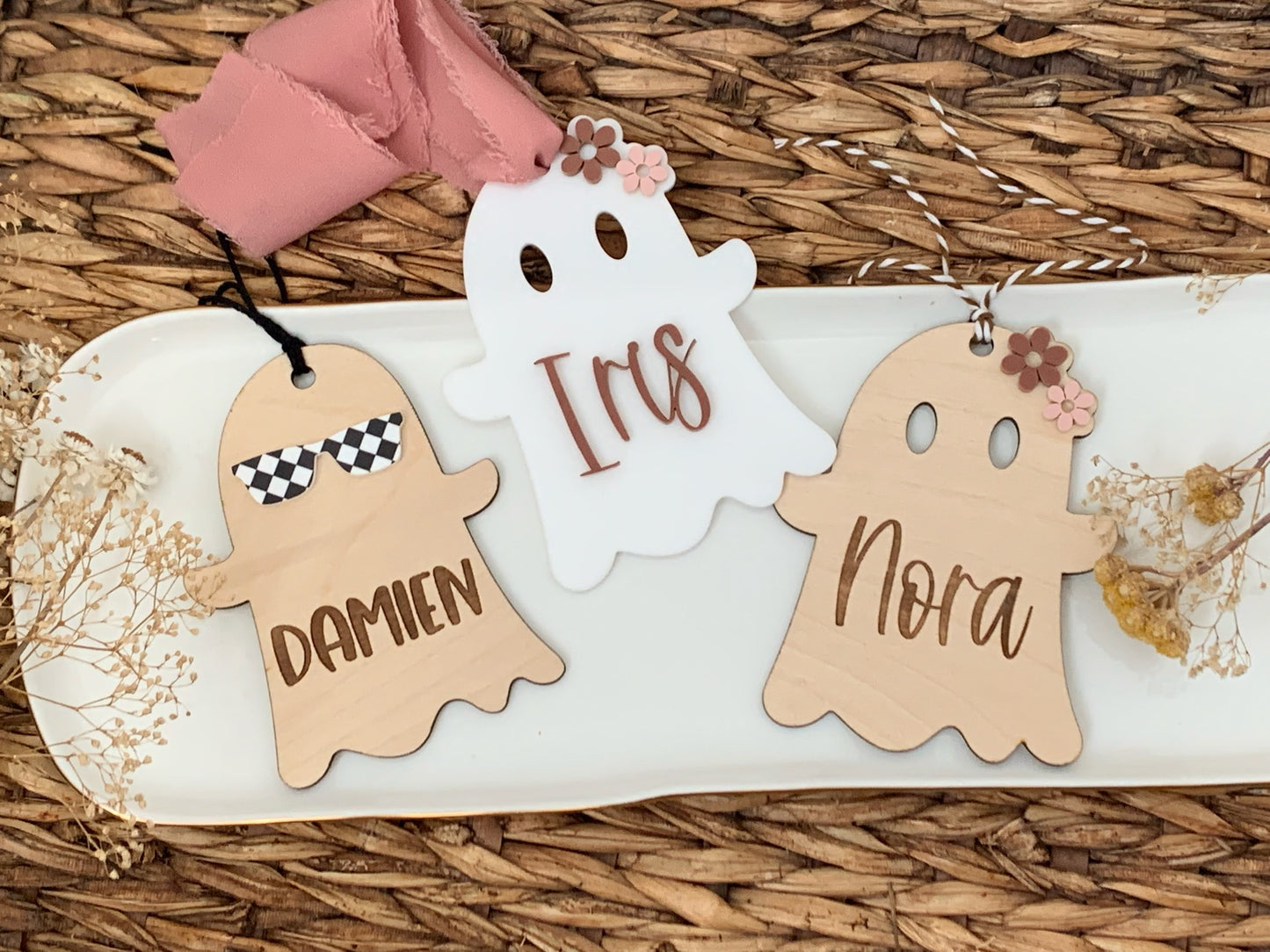 Personalized Halloween Tags, boo tags