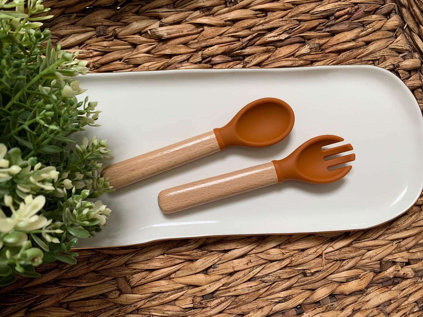 Personalized Silicone Baby Spoons/Forks