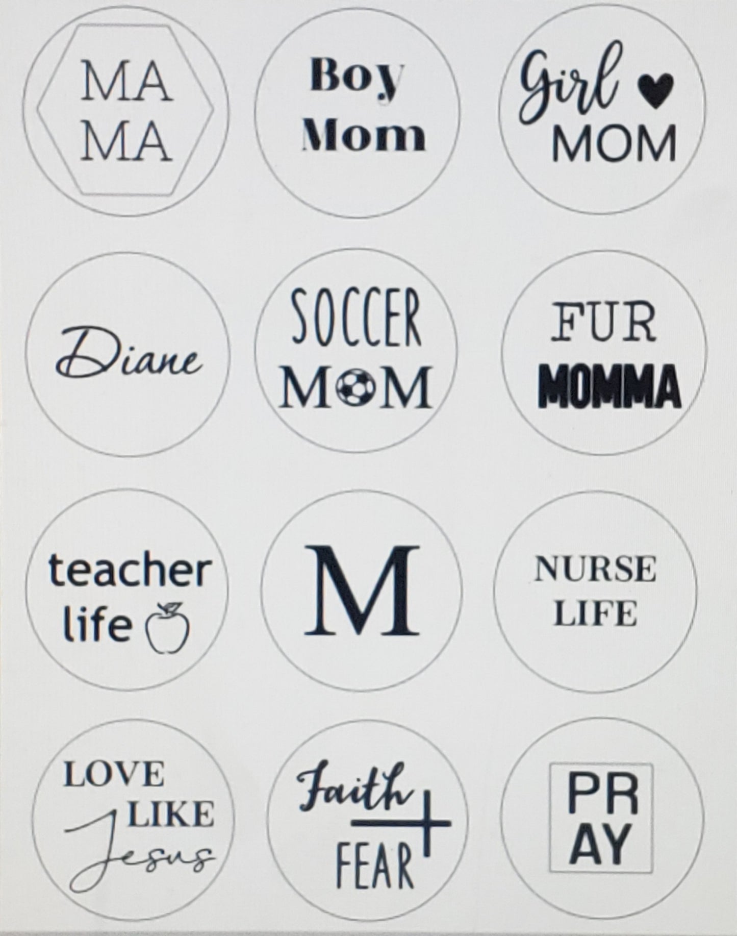 Set - Boho wristlet and wallet keychain set with personalized wood disc