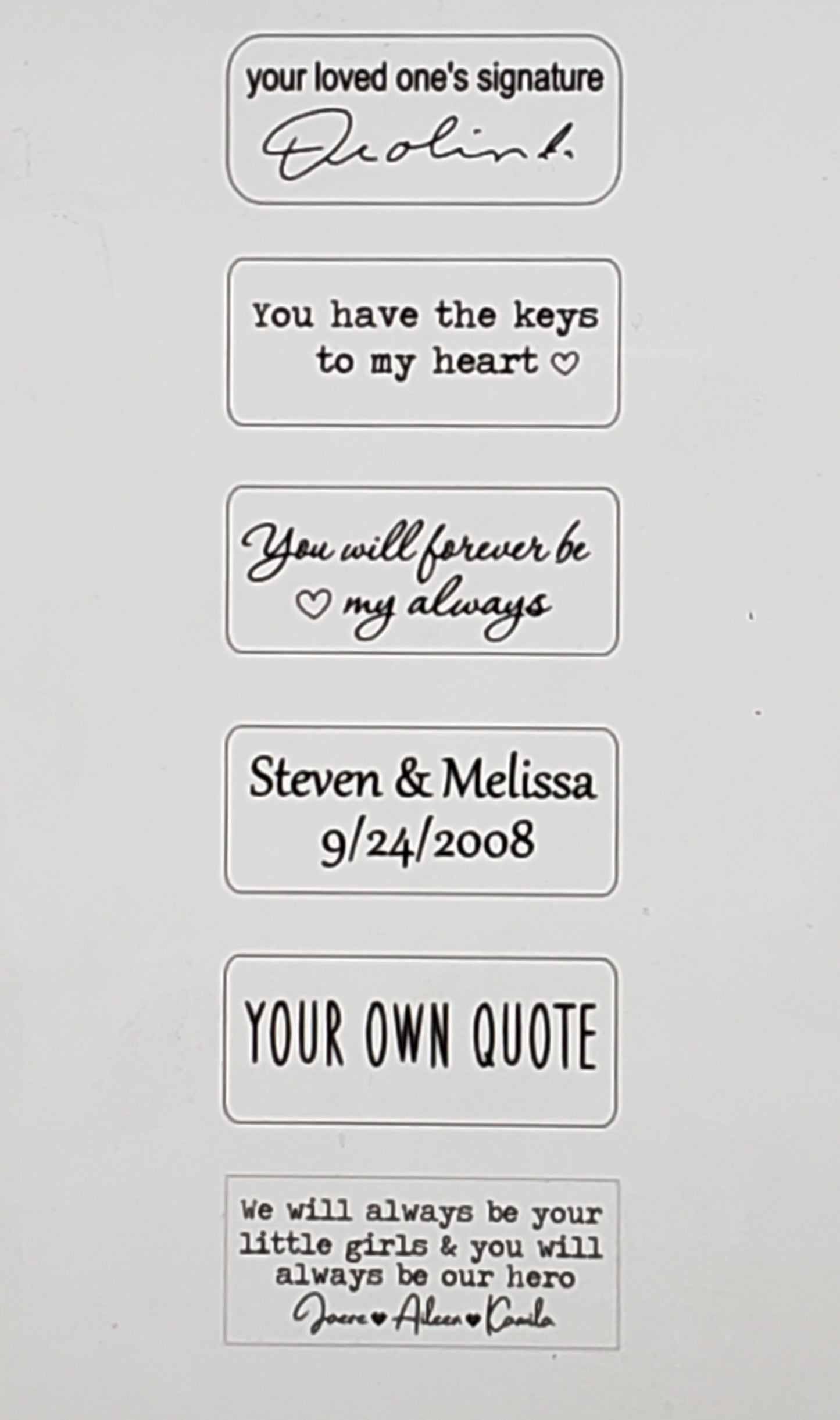Personalized Wood Engraved Keychain