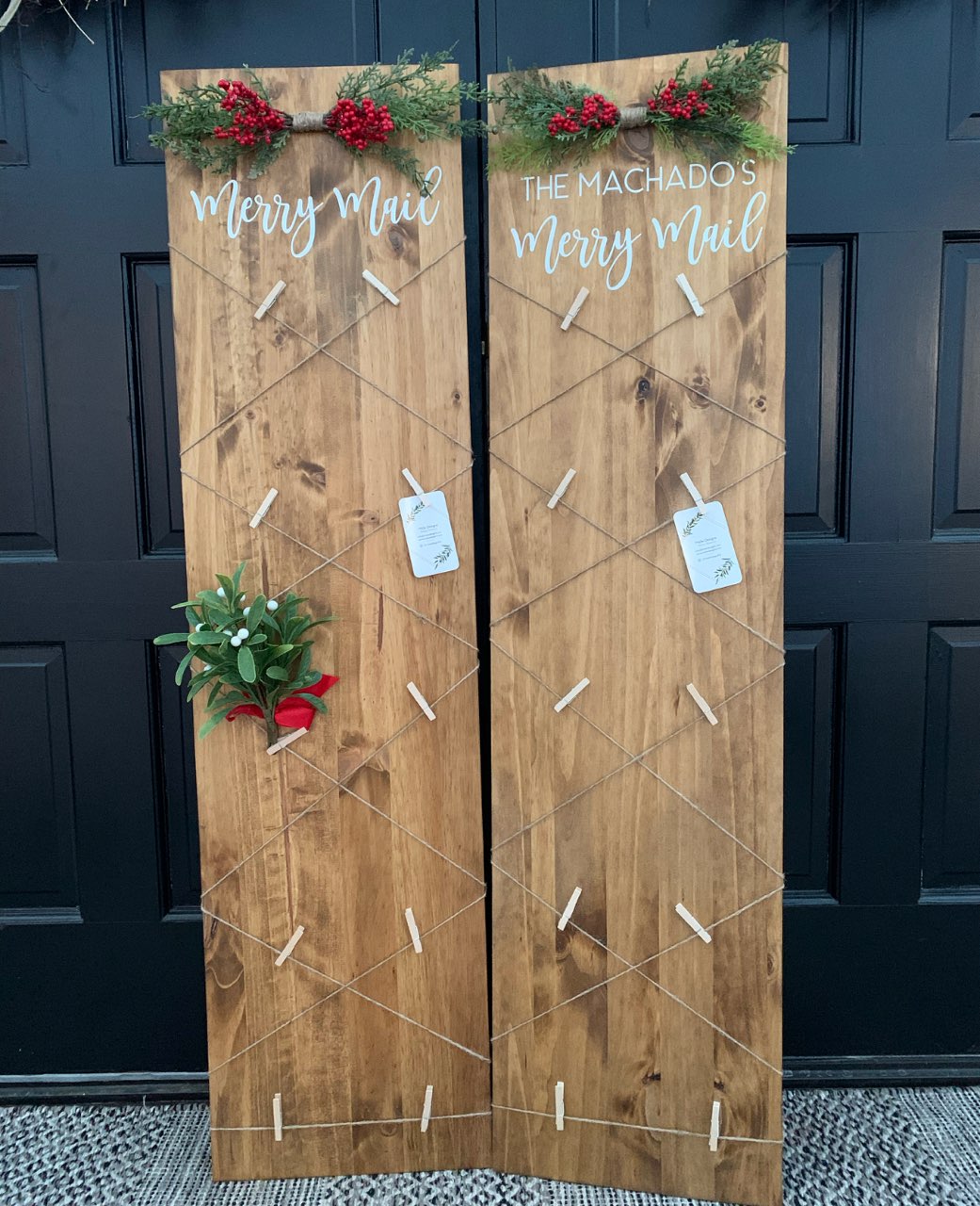 Holiday Card Holder, Merry Mail