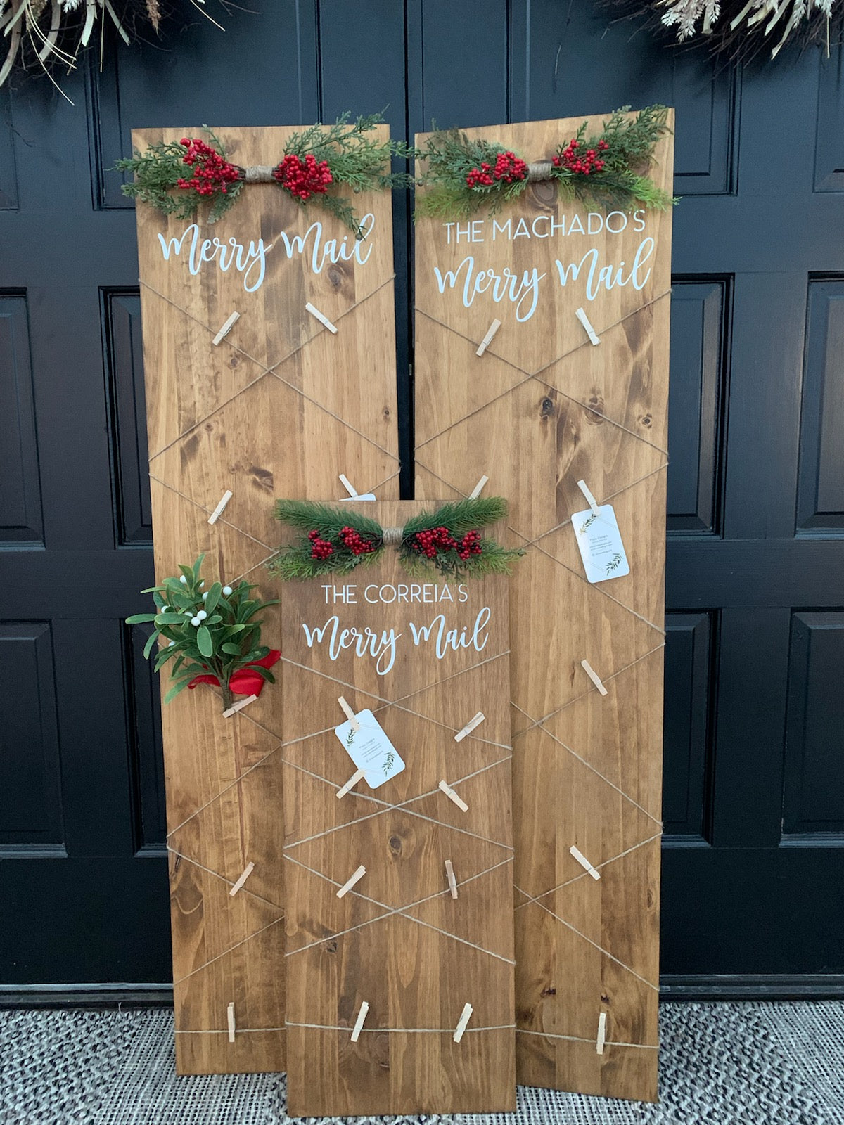 Holiday Card Holder, Merry Mail