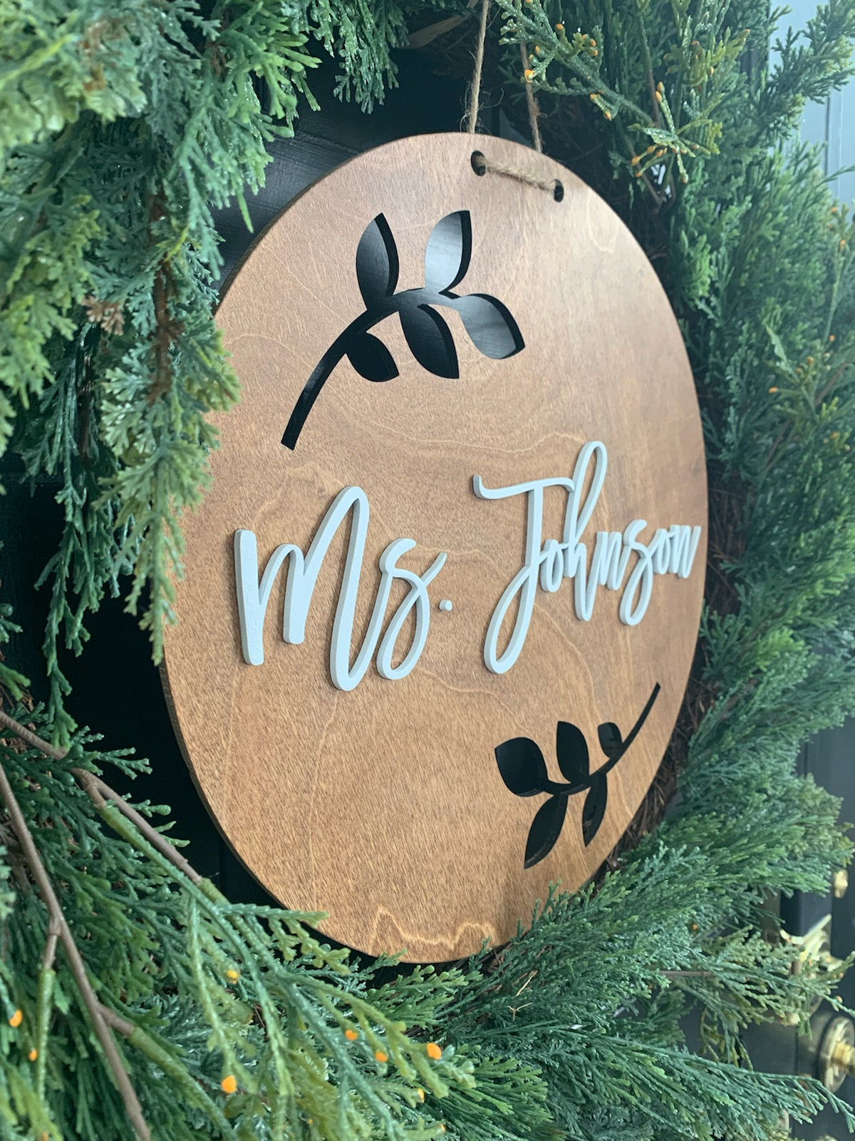 Teacher Sign (12 inch round)