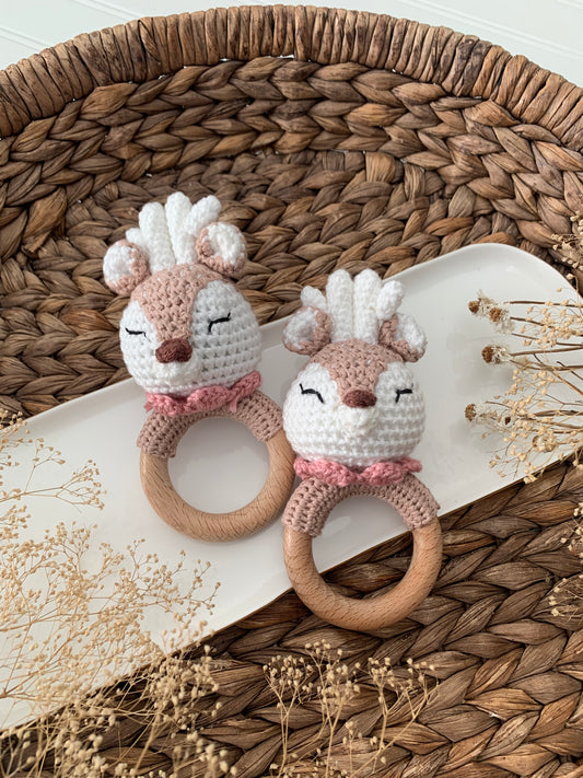 Crochet Deer Rattles