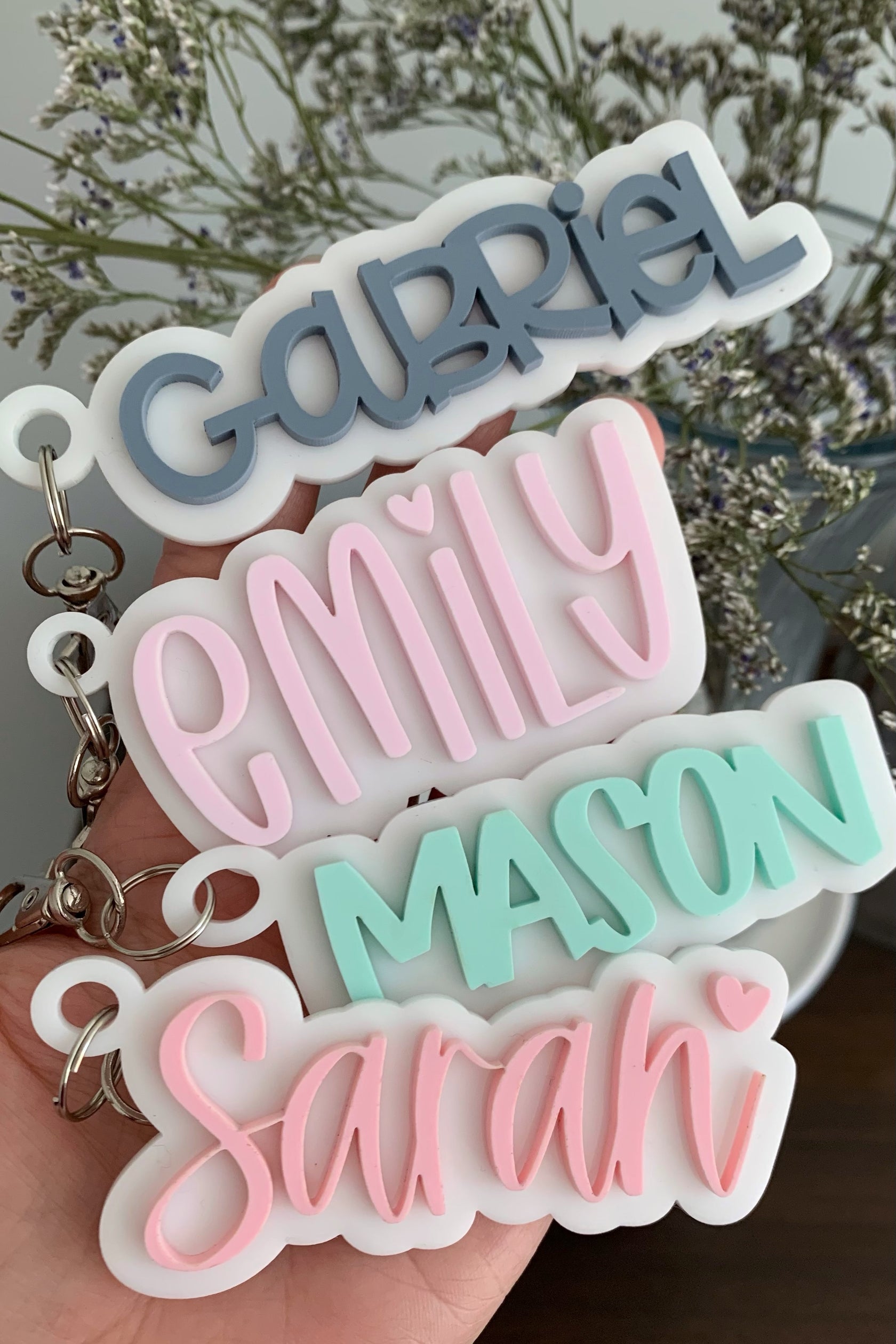 Personalized Backpack Keychain – MaSe deSigns