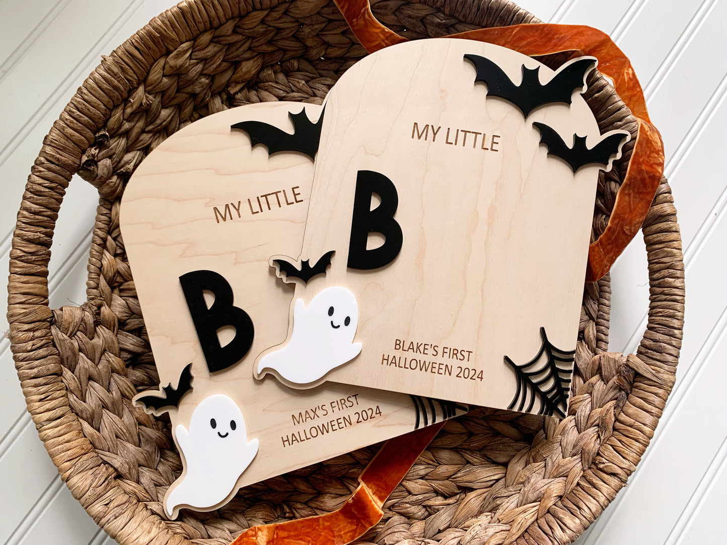 Baby's First Halloween DIY Footprint Art Board