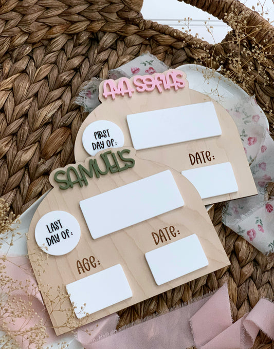 Mini First Day of School Sign