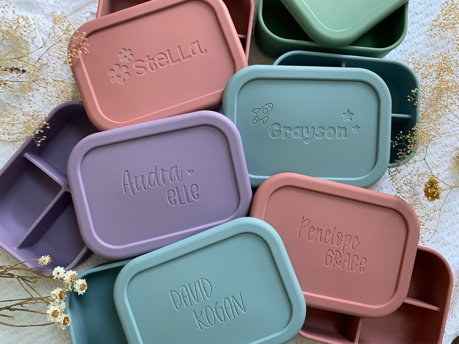Personalized Silicone Bento Box – MaSe deSigns