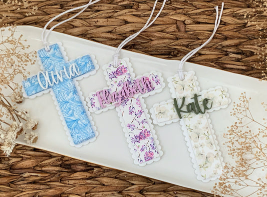 Easter Basket Cross Tag