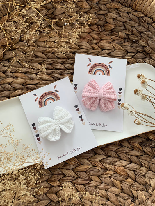 Bow Crochet Hair Clip