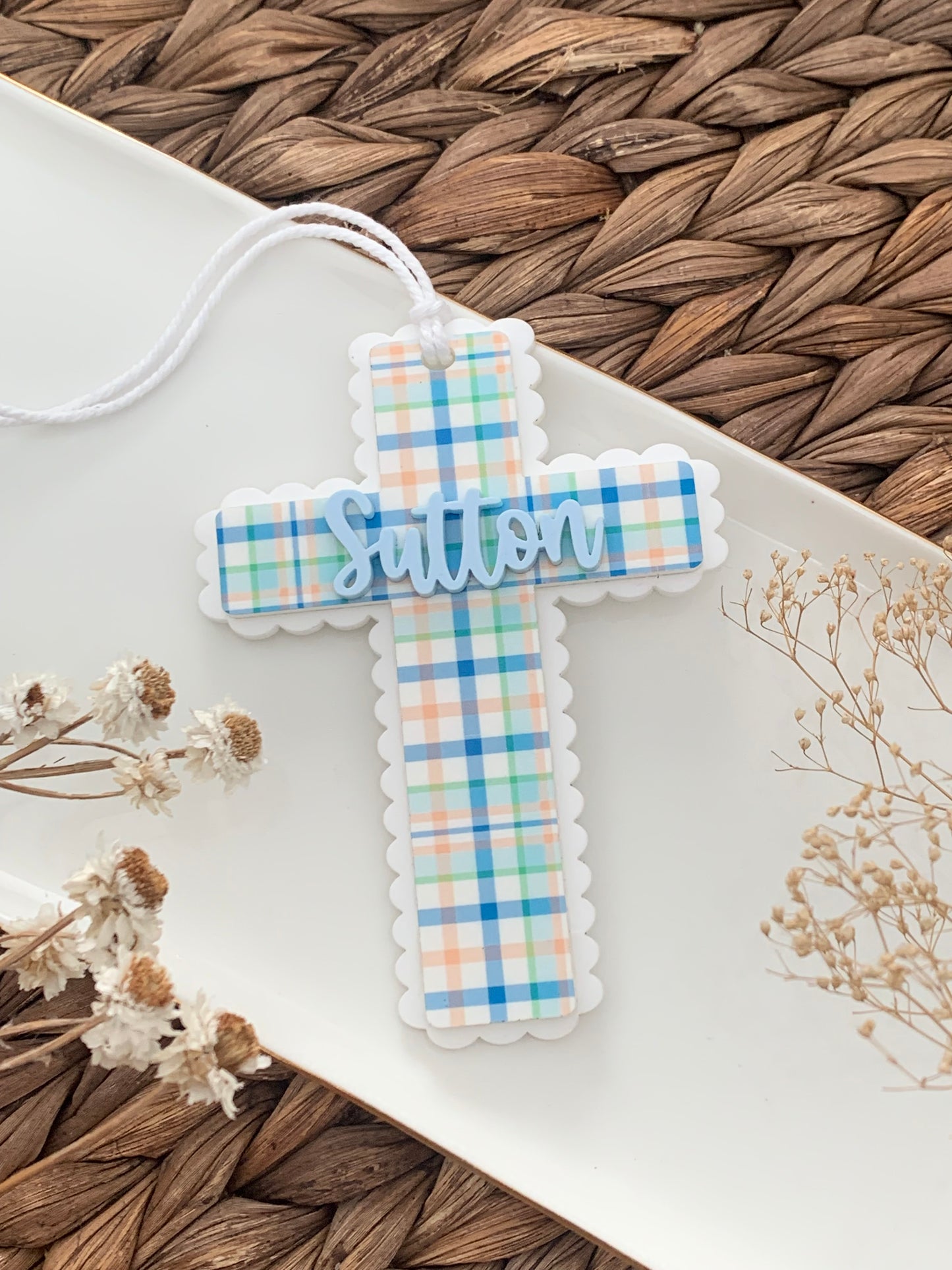 Easter Basket Cross Tag