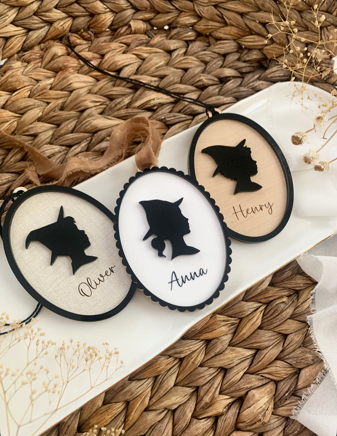 Halloween witch basket tags, personalized boo basket tags
