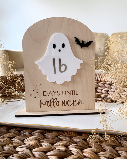 Halloween countdown sign