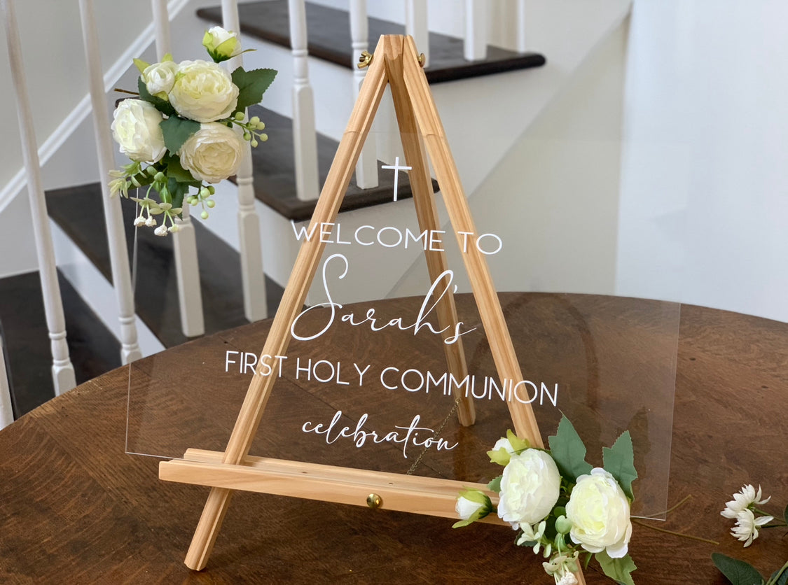 Communion Welcome Sign, Christening, Baptism