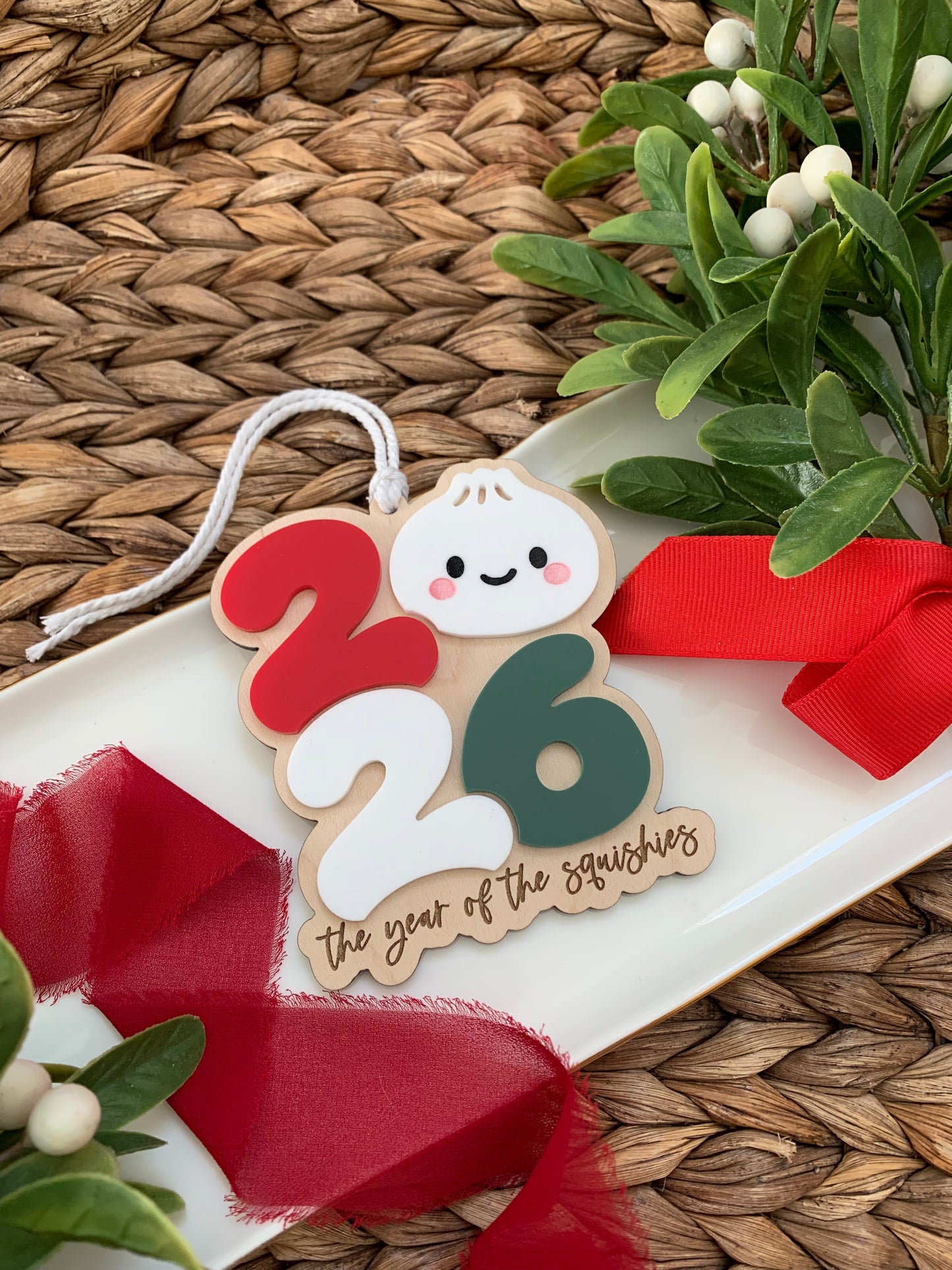 The year of the squishies Christmas ornament