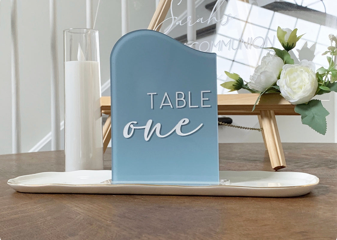 Wedding Table Numbers, Communion, Baptism, Christening