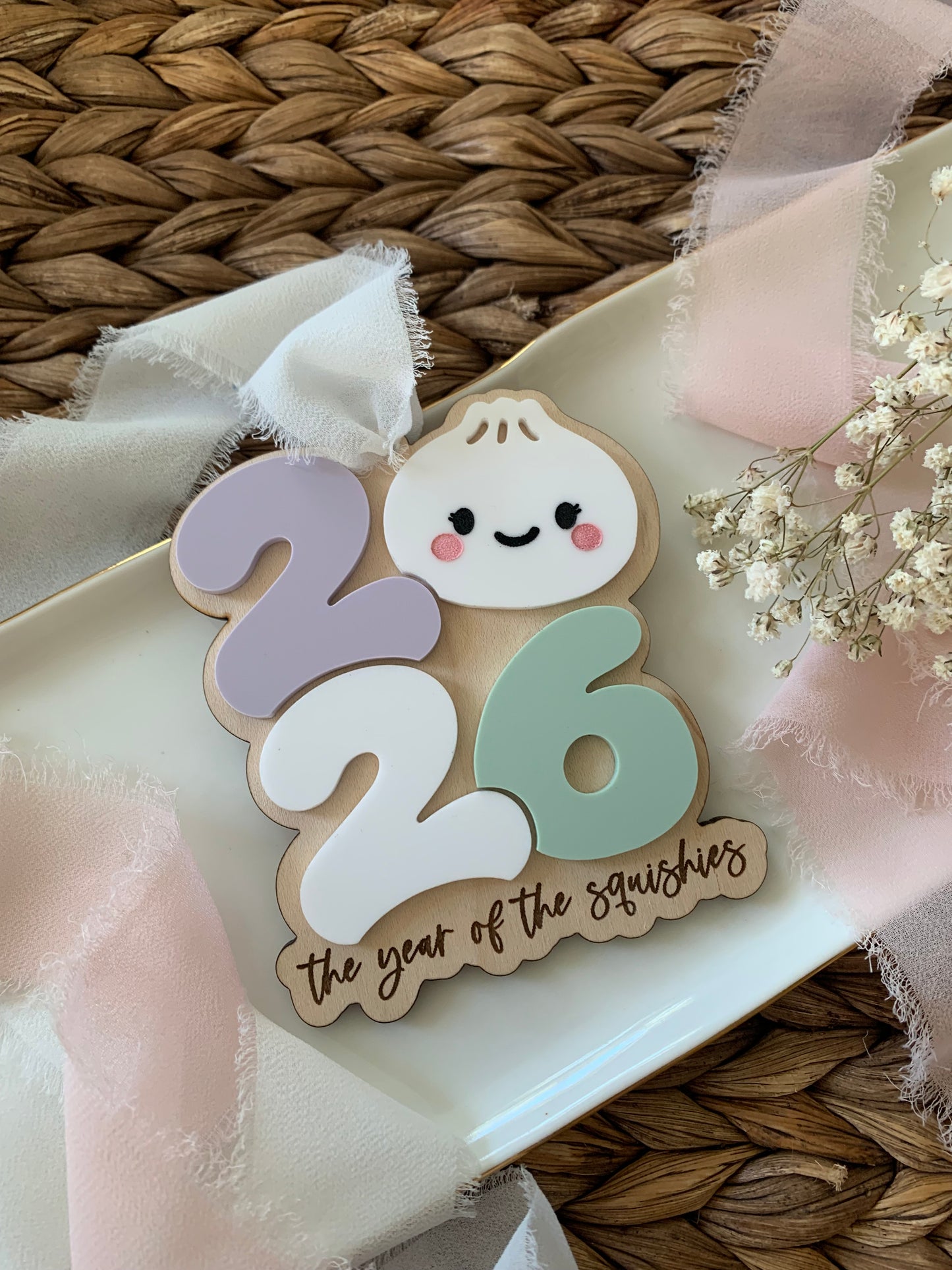 The year of the squishies Christmas ornament