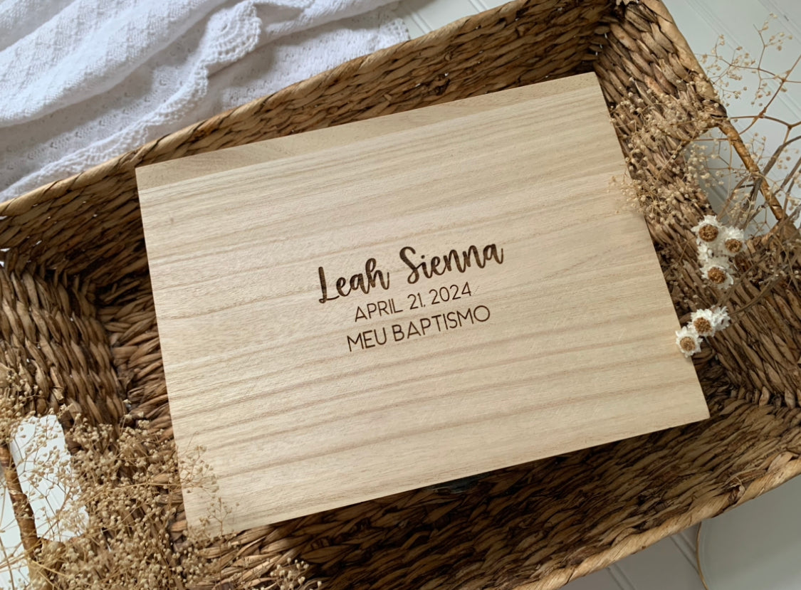 Personalized Wooden Keepsake Box