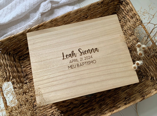 Personalized Wooden Keepsake Box