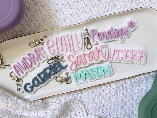 Personalized Backpack Keychain