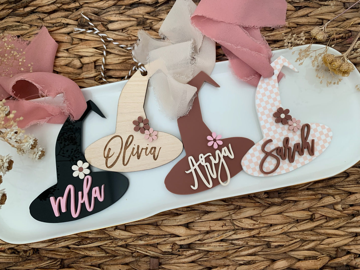Personalized Halloween Tags, boo tags