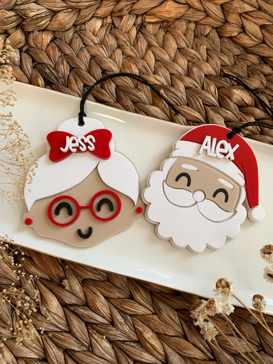 Santa or Mrs. Claus Ornament