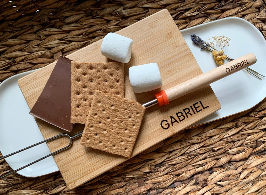 Personalized Smore Stick & Board Set