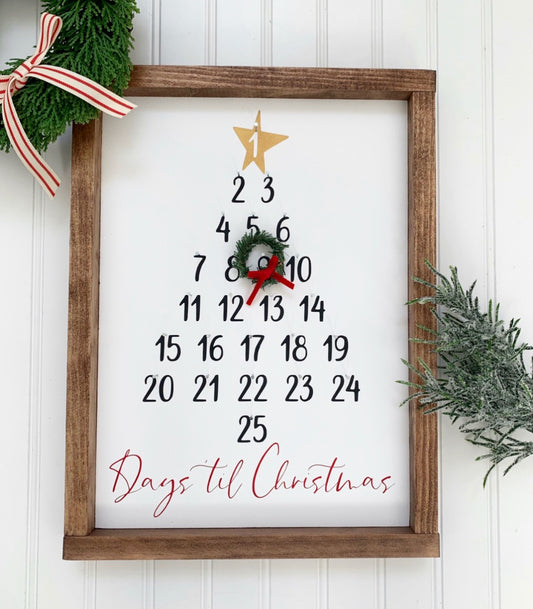Christmas Advent Calendar (framed)
